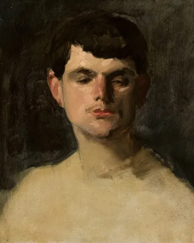 Study Of A Male Head 4