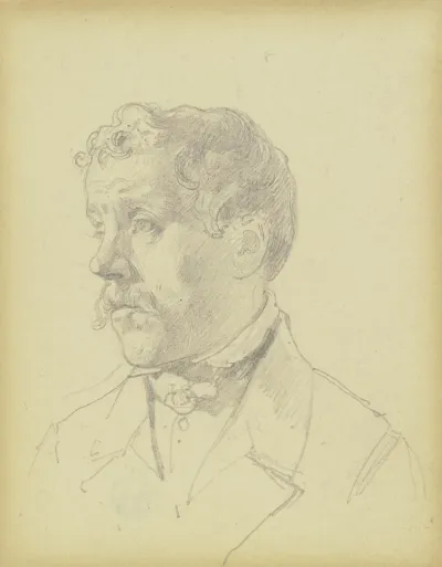 Study Of A Male Head 6