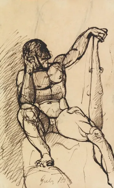 Study Of A Male Nude 10