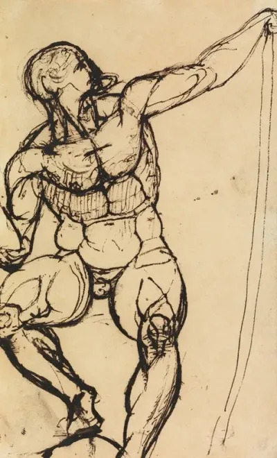 Study Of A Male Nude 9