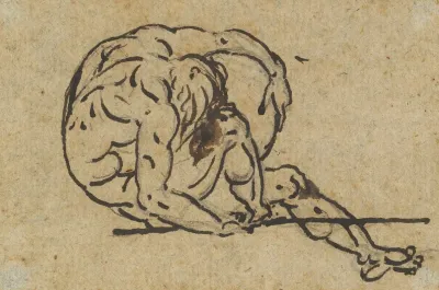 Study Of A Male Nude Althaemenes In Despair Trying To Hide Himself