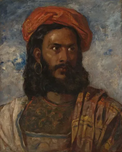 Study Of A Man Bust Length In Moorish Costume