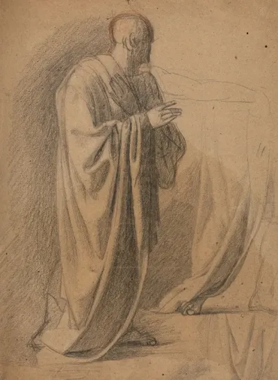 Study Of A Man In A Long Robe