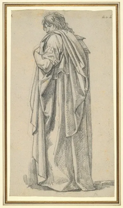 Study Of A Man In A Roman Cape