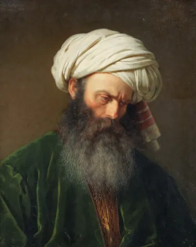 Study Of A Man In Turkish Dress