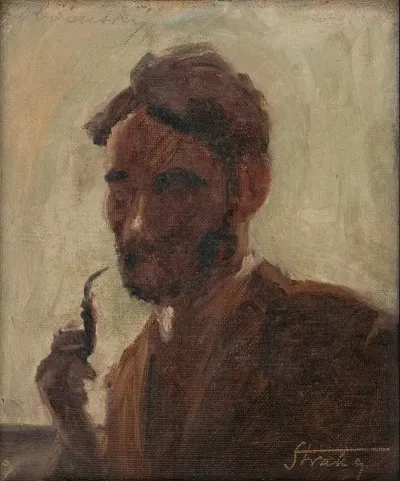 Study Of A Man With A Pipe