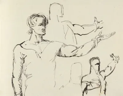 Study Of A Man With Outstretched Arm
