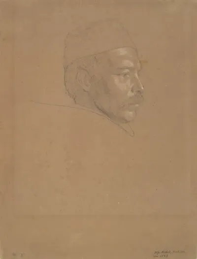 Study Of A Mans Head 4