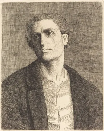 Study Of A Mans Head Etude De Tete Dhomme