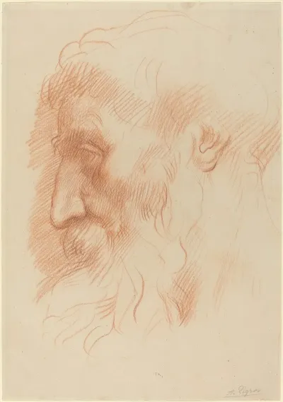 Study Of A Mans Head Recto