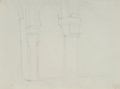 Study Of A Moorish Arcade Spain