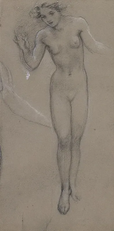 Study Of A Nude Female Figure For Diana And Endymion