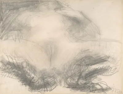 Study Of A Nude Female Figure Satyress