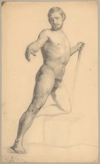 Study Of A Nude Male 2