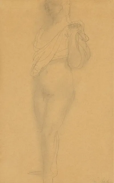 Study Of A Nude With Drapery