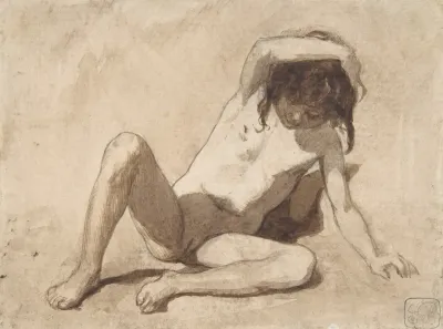 Study Of A Nude Young Girl