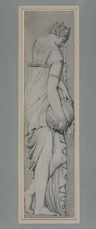 Study Of A Nymph From The Fountain Of The Innocents After Jean Goujon