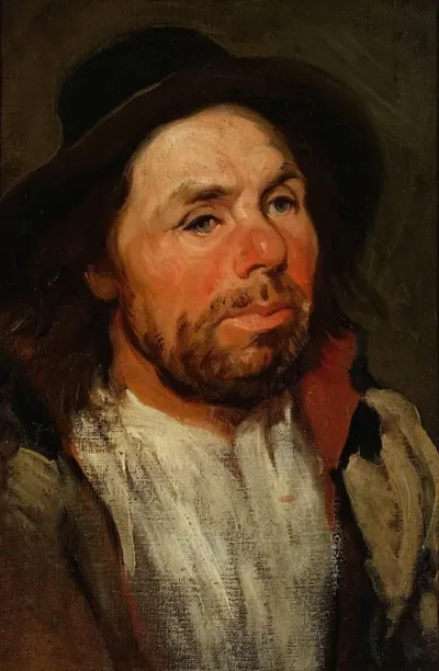 Study Of A Peasant In A Hat 2