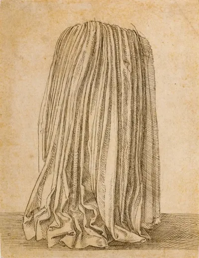 Study Of A Pleated Skirt