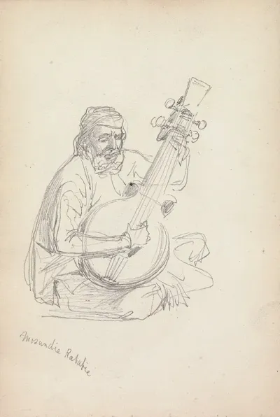 Study Of A Rababi Musician