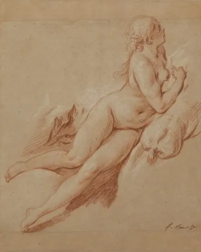 Study Of A Reclining Nude 2