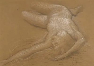 Study Of A Reclining Nude Girl For The Cave Of The Storm Nymphs