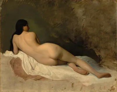 Study Of A Reclining Nude