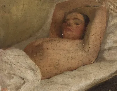 Study Of A Reclining Woman