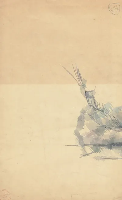 Study Of A Rock Verso