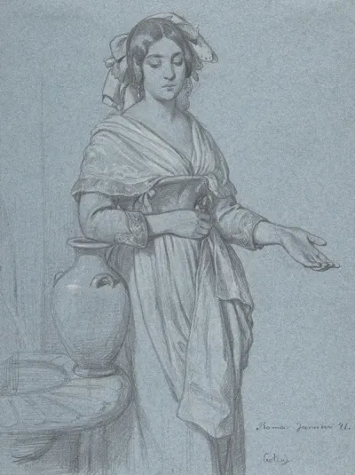 Study Of A Roman Woman