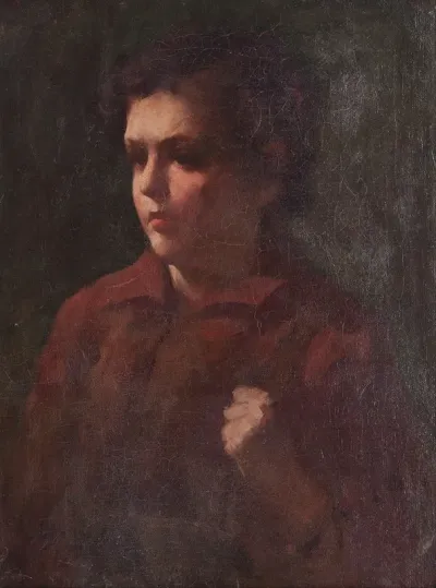 Study Of A School Boy