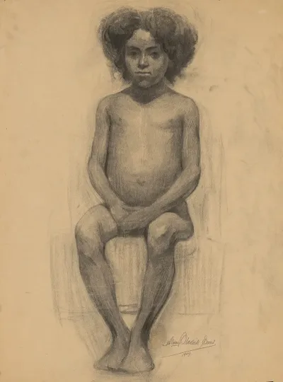 Study Of A Seated Girl 3
