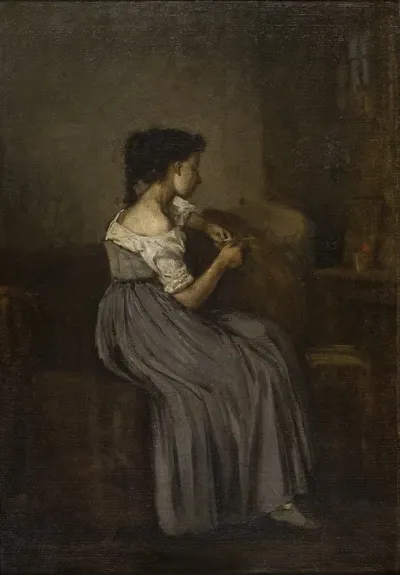 Study Of A Seated Girl