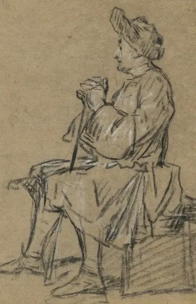 Study Of A Seated Man 2