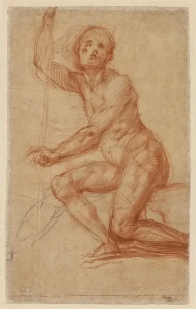 Study Of A Seated Man 3