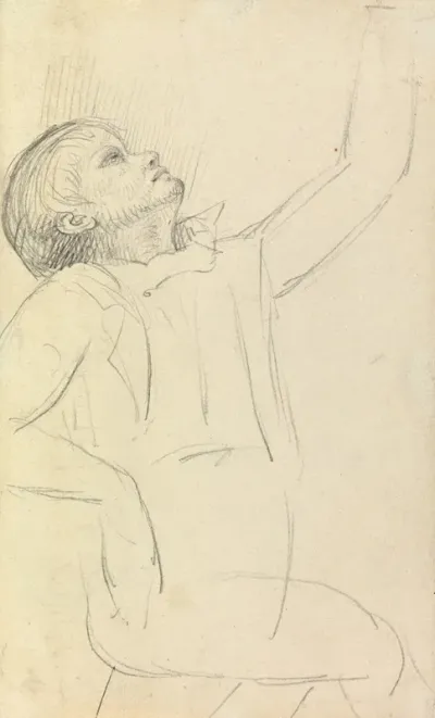Study Of A Seated Man 4