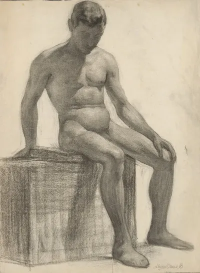 Study Of A Seated Man 7