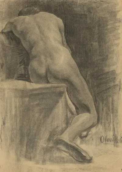 Study Of A Seated Man 8