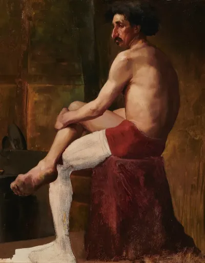 Study Of A Seated Man 9