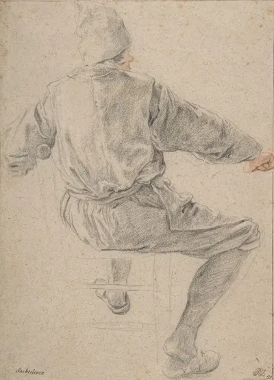 Study Of A Seated Peasant