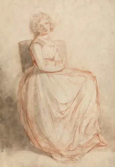Study Of A Seated Woman 13