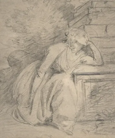 Study Of A Seated Woman 5