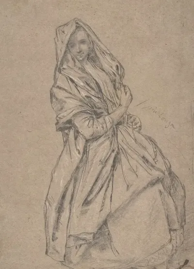 Study Of A Seated Woman 6