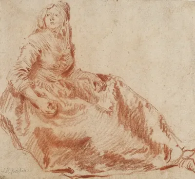 Study Of A Seated Woman 7