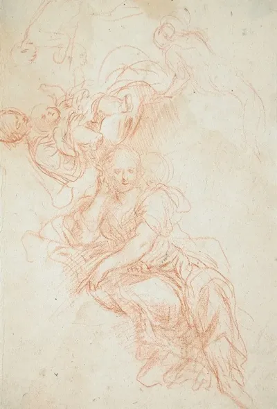 Study Of A Seated Woman 8