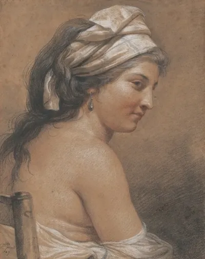 Study Of A Seated Woman Seen From Behind Marie Gabrielle Capet