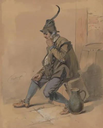 Study Of A Smoking Man