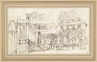 Study Of A Stage Design For The Hall Of A Palace