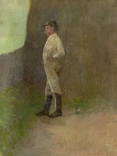 Study Of A Standing Lad In The Boots