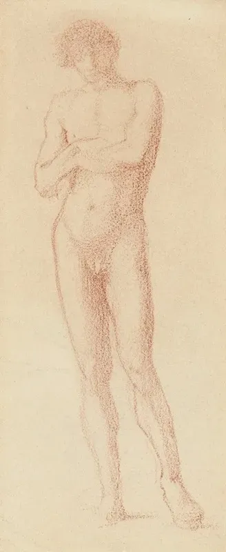 Study Of A Standing Male Nude 4